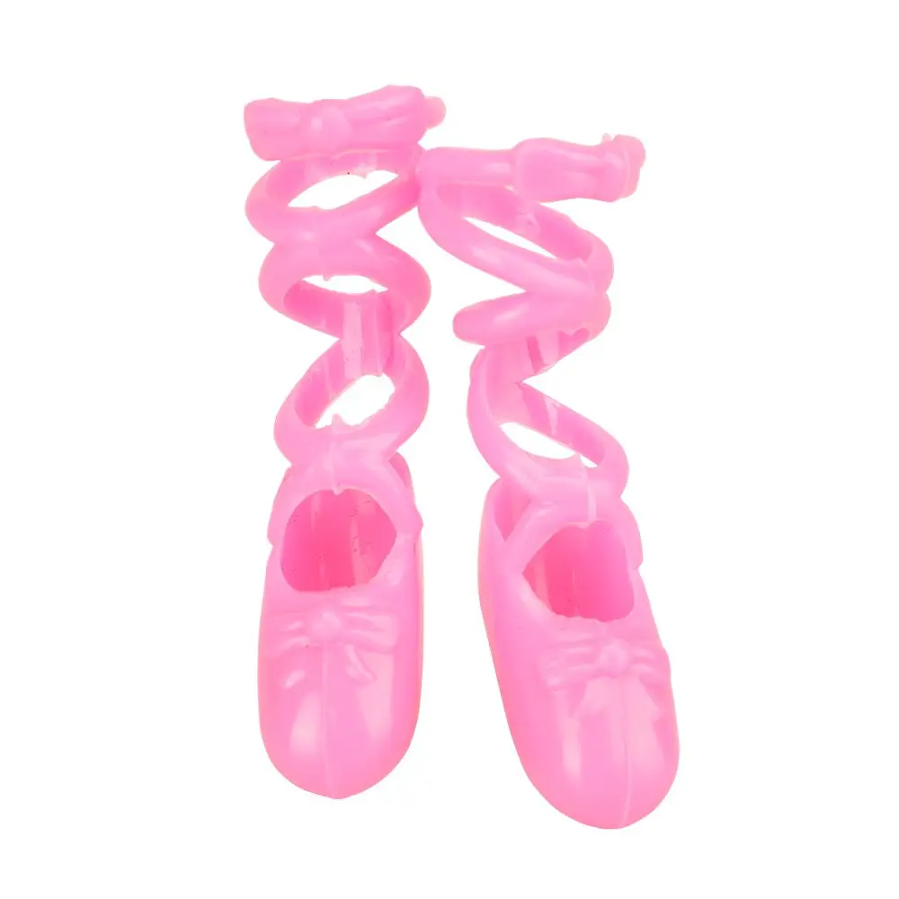 Newest fashion handmade Shoes Crown pink white black tutu skirts ballets dress for barbie dolls best birthday gift for girl