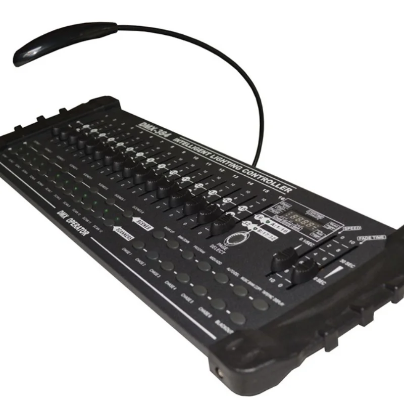

Controlador estándar internacional DMX 384, consola de luz de haz de cabeza móvil, equipo controlador para DJ 512, gran ofertaCD