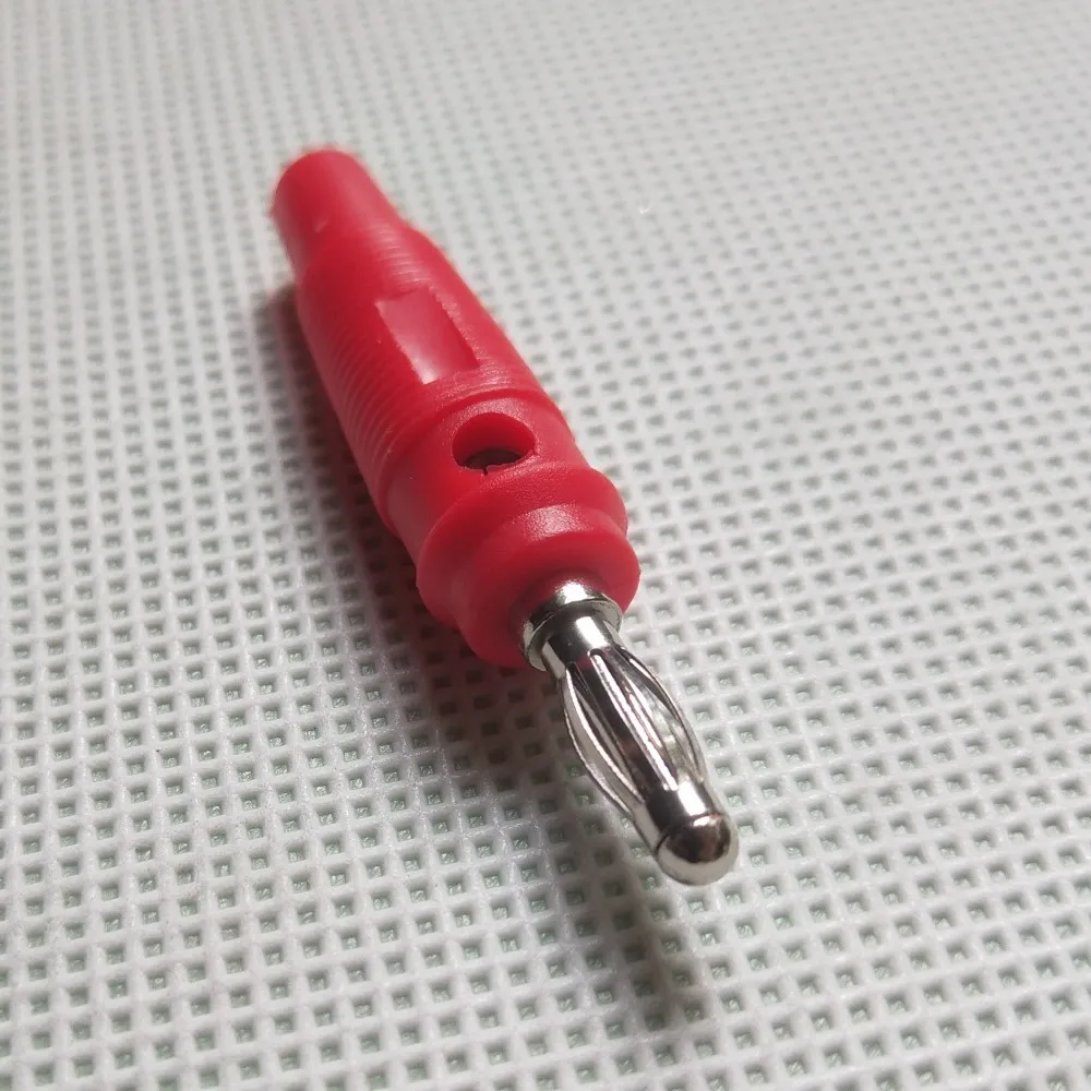 

100pcs 4mm Lantern Banana Plug Banana Plug High Elastic Non Welding Solder-free Antiskid Soft Rubber Banana Head