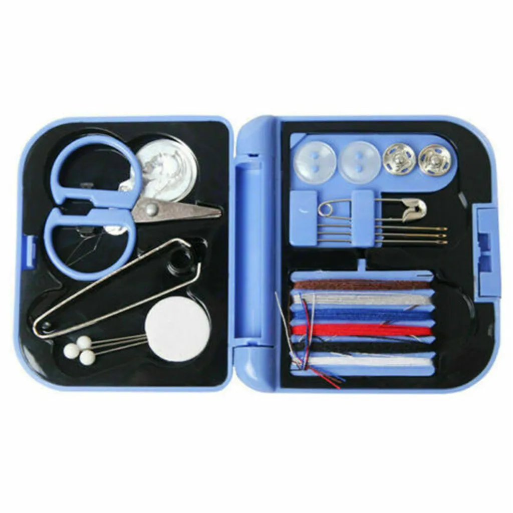 Дорожный набор для шитья из нитей мини-Чехол пластиковые ножницы сумка хранения