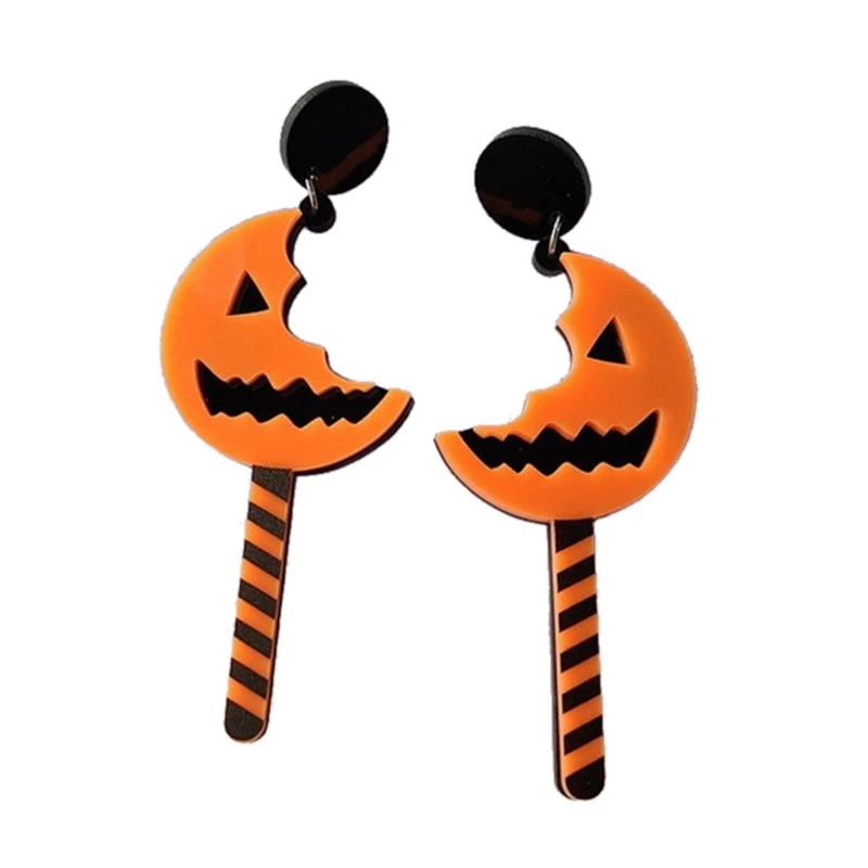 N58F Премиум Конфеты тыквы хэллоуин Висячие серьги для женщин девушек ювелирные