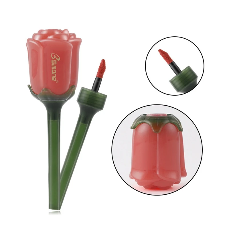 Rose Type Matte Lip Glaze Moisturizing Lasting Waterproof Non-stick Cup Velvet Gloss Balm MKXJ | Красота и здоровье