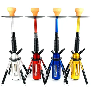 Metal Hookah Shisha Set Hookah Narguile Complete Smoking Grass Hose Pipe Mouthpieces for Lighters Shisha Pipe Hookah Accessories