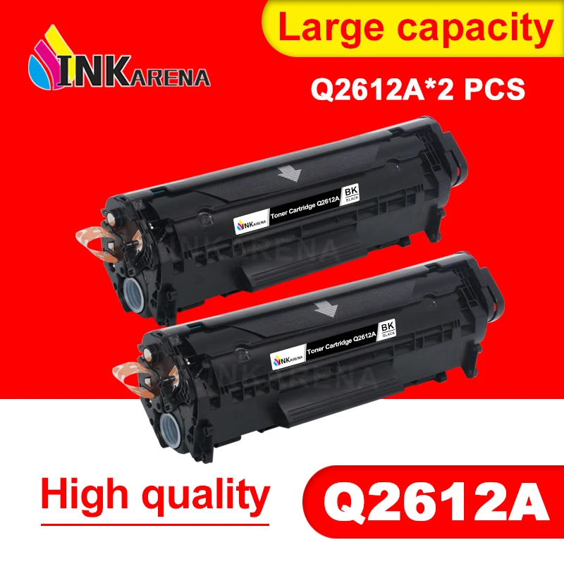 INKARENA 2 шт. Q2612A q2612 2612 тонер картридж 2612a для HP LaserJet 1010 1012 1015 1020 3015 3020 3030 3050 1018 1022