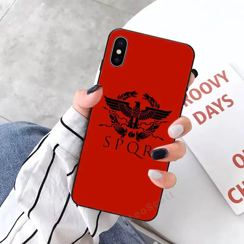 

SPQR Roman Imperial legion Phone Case for iPhone 11 12 mini pro XS MAX 8 7 6 6S Plus X 5S SE 2020 XR
