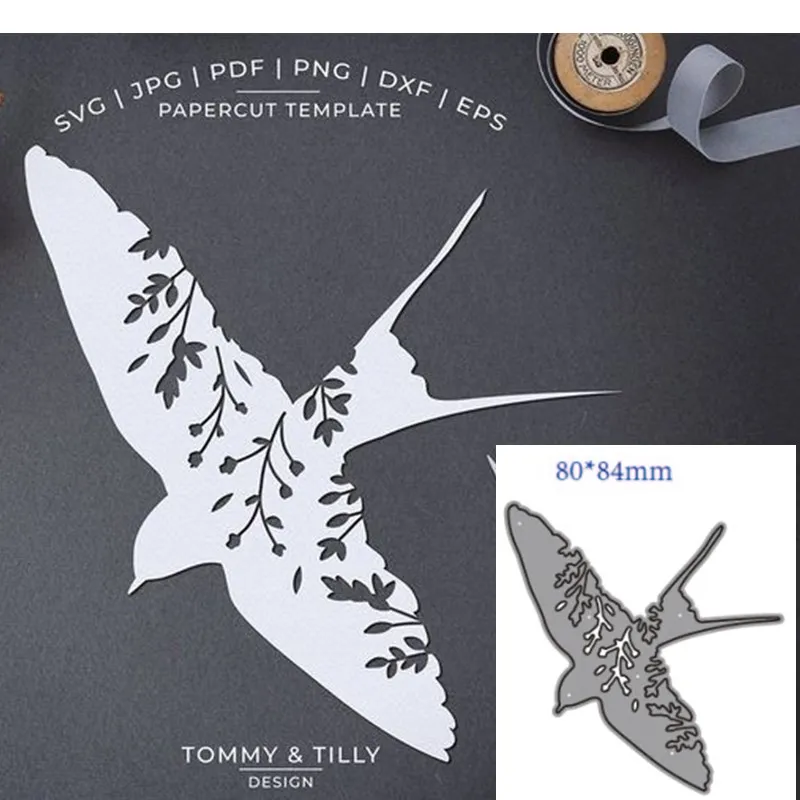 

Metal Cutting Dies Cut Mold Animal swallow Decoration Scrapbook Paper Craft Knife Mould Blade Punch Stencils