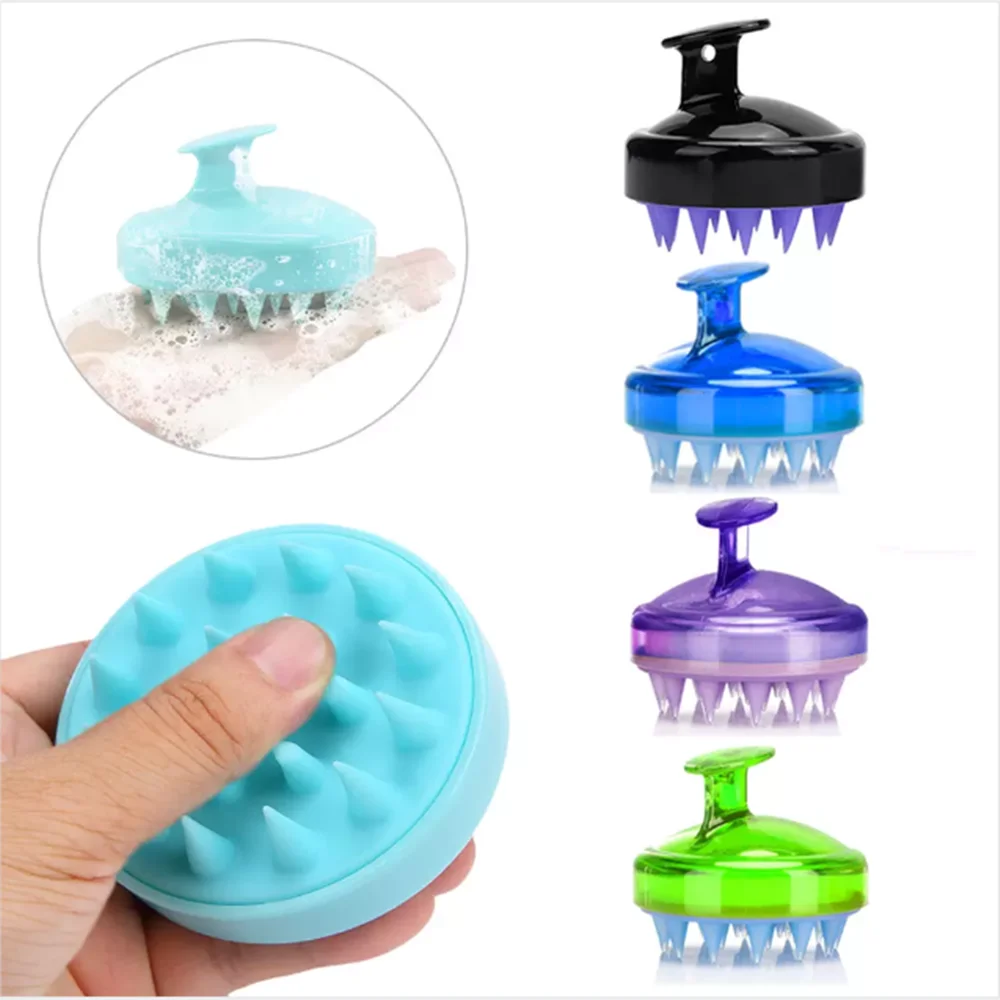 Silicone Head Body Massager Shampoo Scalp Massage Brush Hair Washing Comb Body Shower Brush Bath Spa Slimming Massage Brush