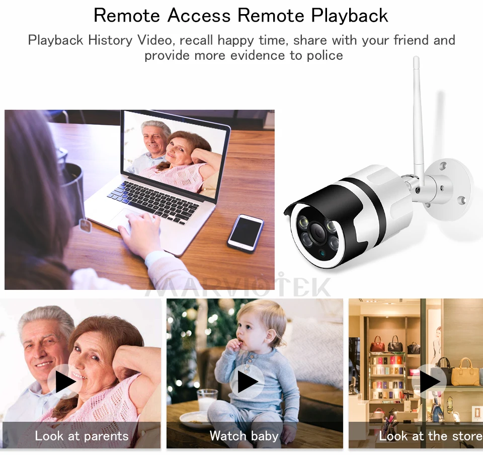 Wifi IP камера наружная 720P домашняя Камера Безопасности s система видеонаблюдения Мини камера HD Беспроводная цилиндрическая камера видеонаблюдения 1080P P2P