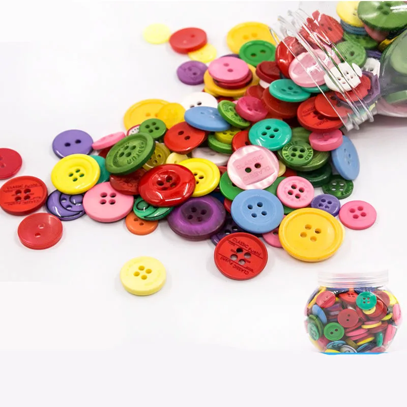 120 г разноцветные Круглые полимерные мини-кнопки аксессуары для швейной одежды