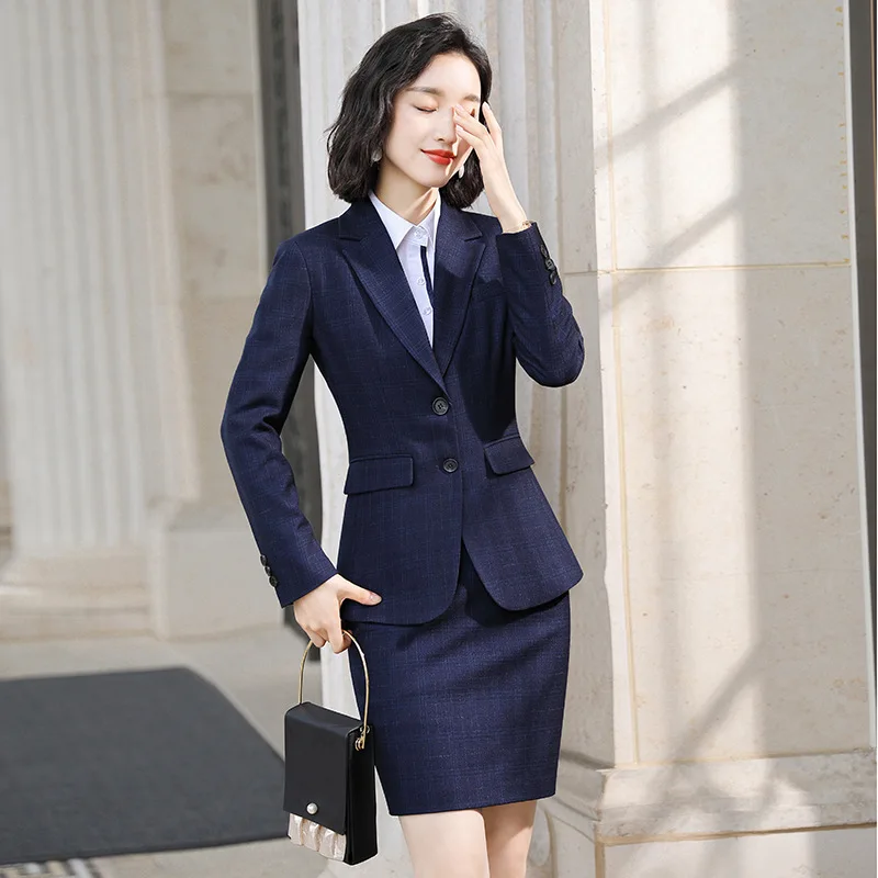 IZICFLY High End Autumn Spring New Interview Office Wear For Women Blazer With Trouser Business Elegant Pants Suits Outfit Work