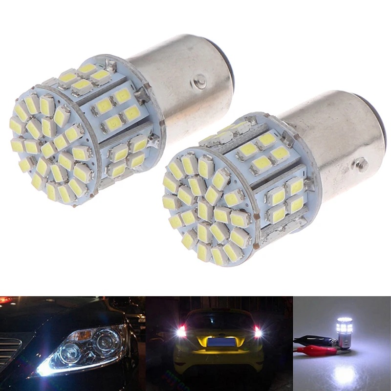 

2 предмета в комплекте 12v 1157 50smd 1206 6000k светодиодный светильник, на заднюю часть авто светильник тормозной Светильник лампы белый перевернуть...