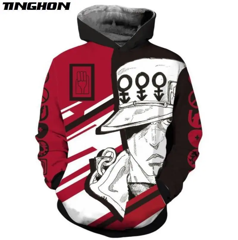 

Anime JoJo Bizarre Adventure 3D Printed Mens Zip Up Hoodie Harajuku Streetwear Unisex Casual Jacket Tracksuits XS-7XL
