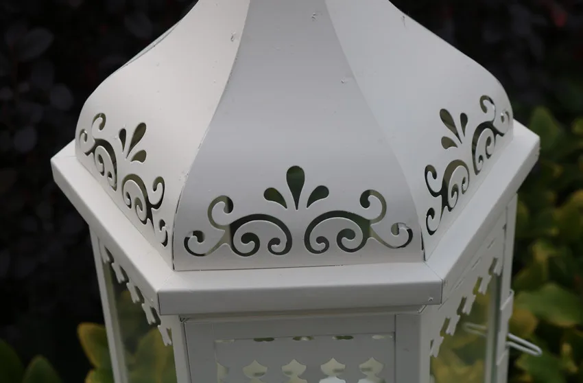 

European style large floor metal candle holder wind lamp candle holder wedding props home decoration nordic