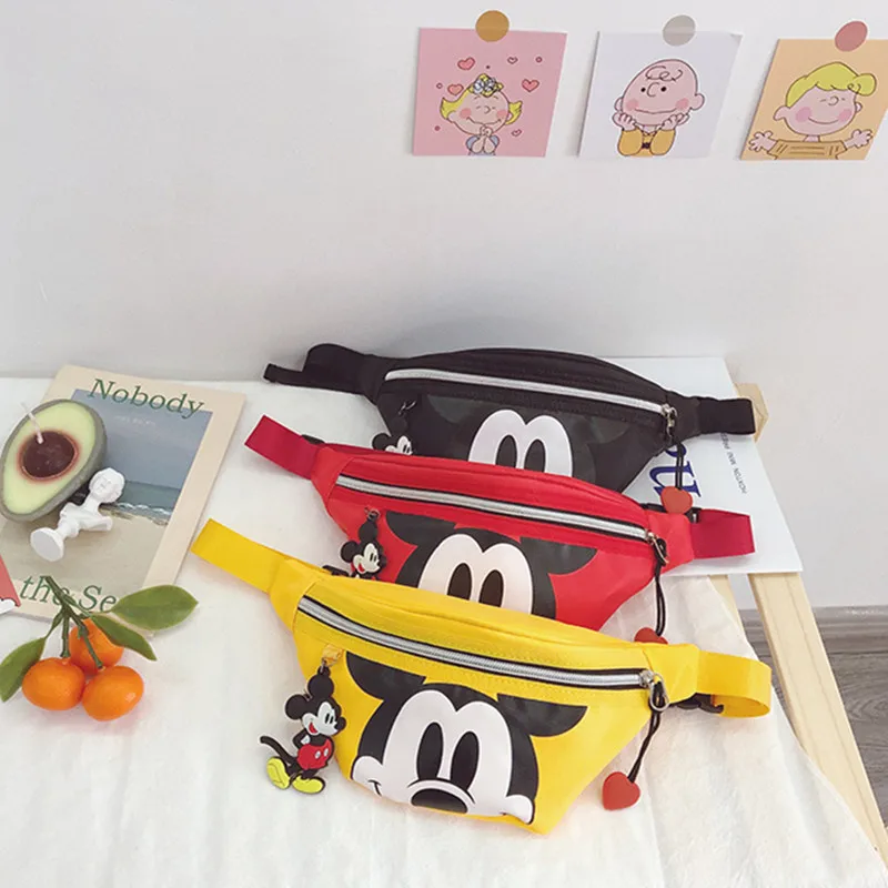 

Disney children's chest bag 2020 new children's cartoon cute toddlers crossbody bag mini boys waist bag girl mickey mouse bag
