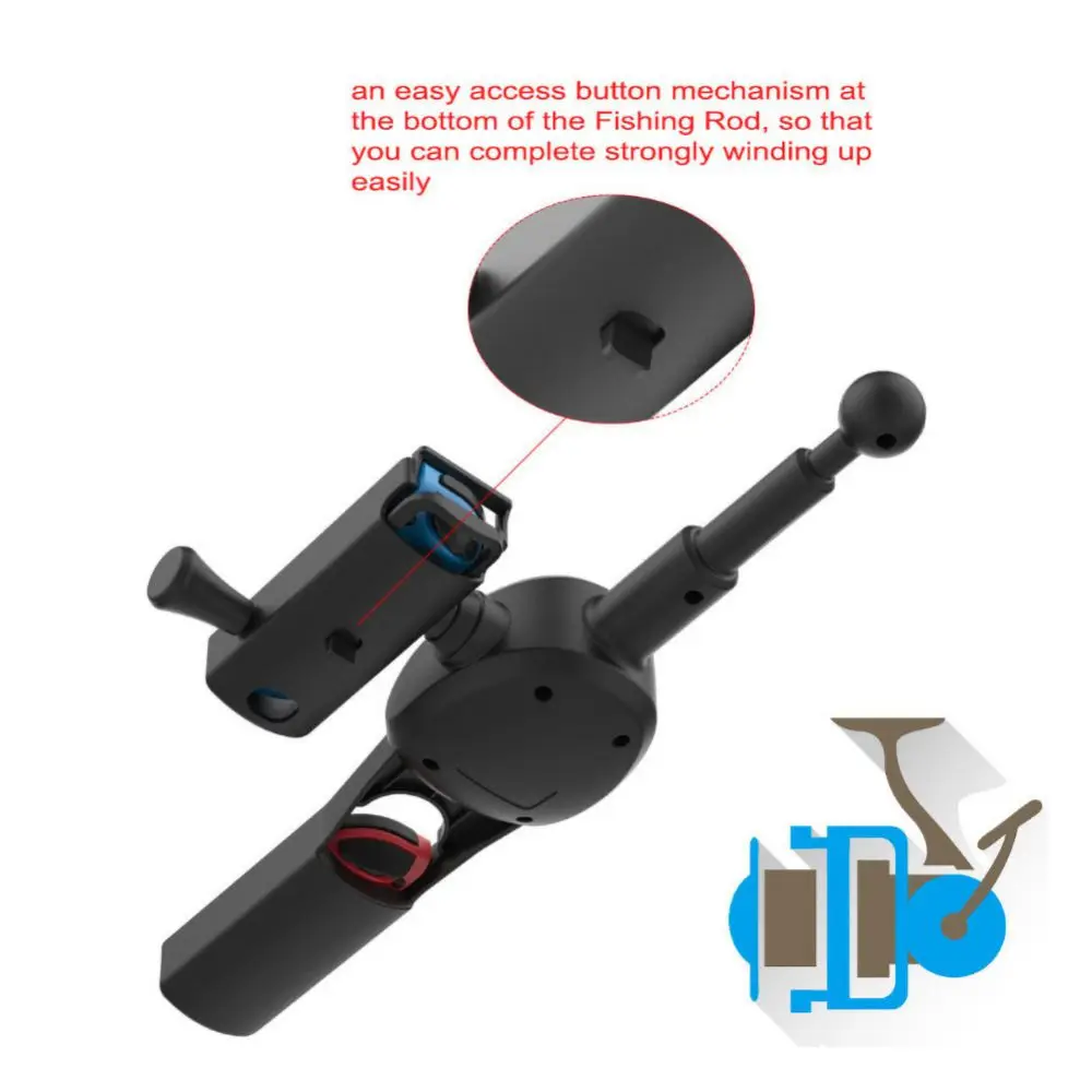 Рыболовная удочка для Nintendo Switch вращающаяся игровой контроллер магазинов Bass Pro