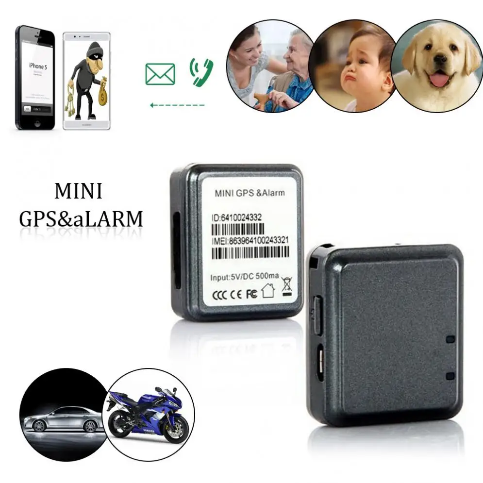 RF-V8 Super Mini GPS Tracker Vehicle Tracking Device Car Motorcycle GSM Locator Real-time Anti-theft Alarm with Lanyard | Автомобили и