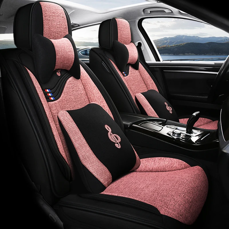 Чехлы на автомобильные сиденья из льняного волокна с полным покрытием чехлы для