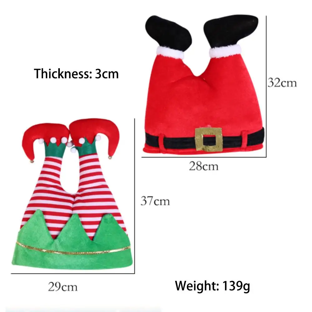 Рождественская шапка плюшевый эльф Санта Клаус брюки забавная для взрослых