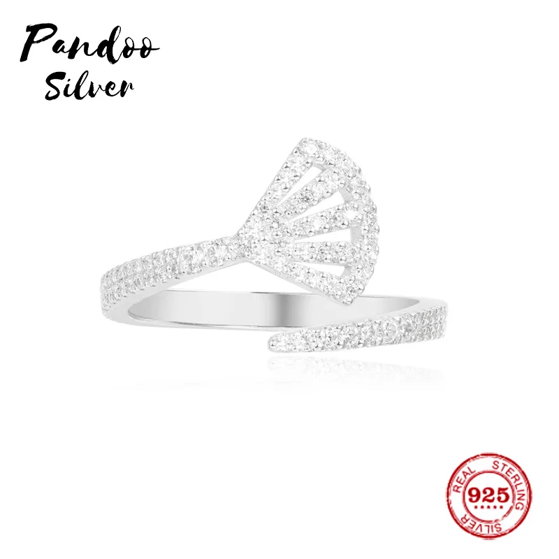 Модный шарм из стерлингового серебра копия 1:1 фламенко зубчатое кольцо для