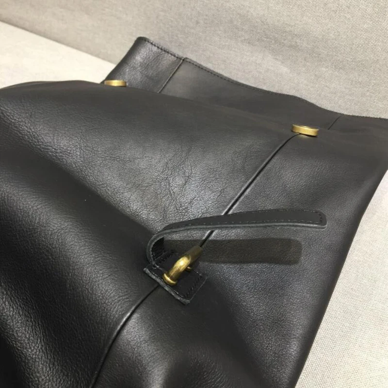 Женский рюкзак из натуральной кожи большой повседневный школьный 100% воловьей