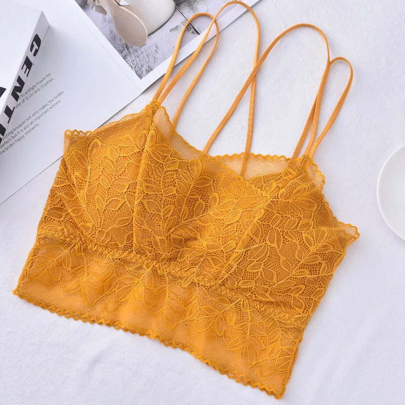 

Women Sexy Lace Mesh Bra Underwear Summer Ladies Push Up Padded Bralette Soft Soild Color Lingerie Comfort Breathable Bras
