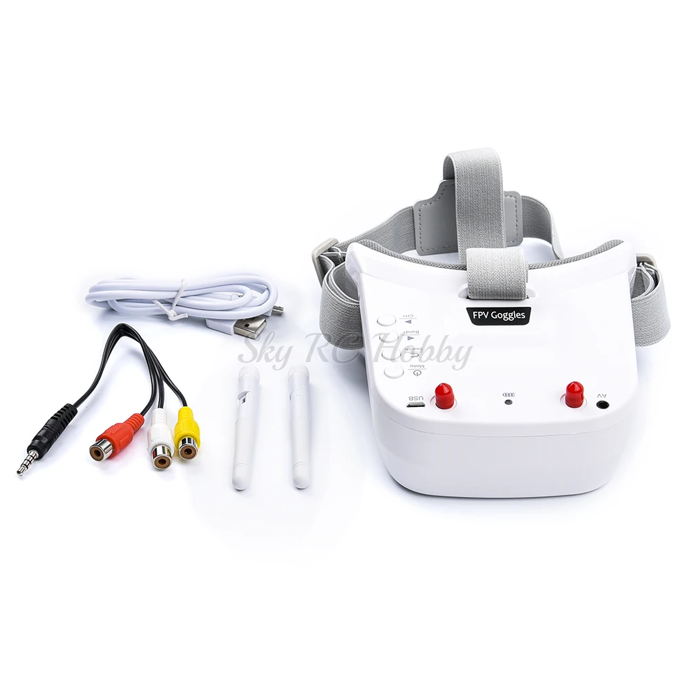 Очки 3 дюйма 480*320 5 8 ГГц 40 каналов Raceband автоматический поиск Мини FPV встроенный