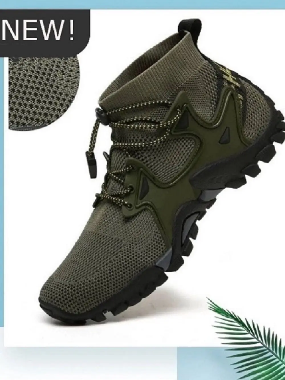 

Breathable Mesh Men Tactical Hiking Shoes Outdoor Non-Slip Durable Trekking Climbing Designer Upstream Wading Water Sneakers
