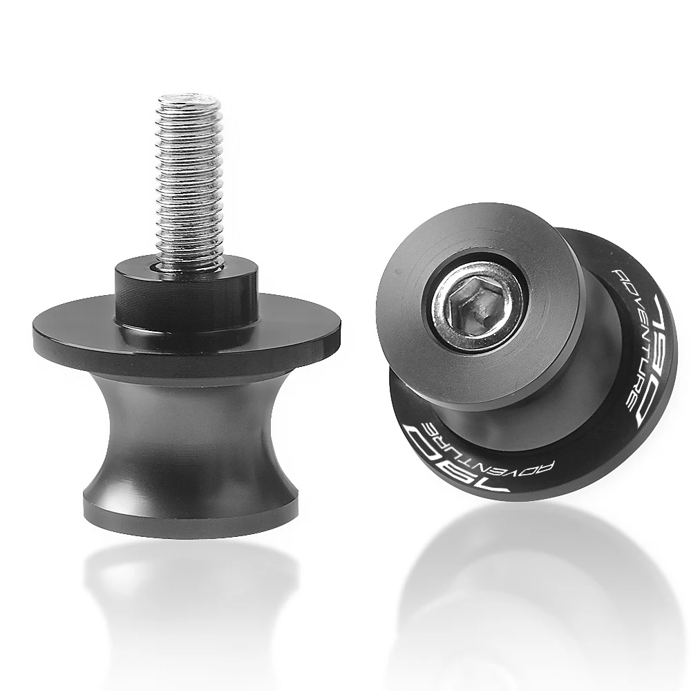 

6MM Motorcycle Accessories Aluminum Swingarm Slider For 790Adventure 790 Adventure R S ADV 2019 2020 Swing Arm Stand Screw