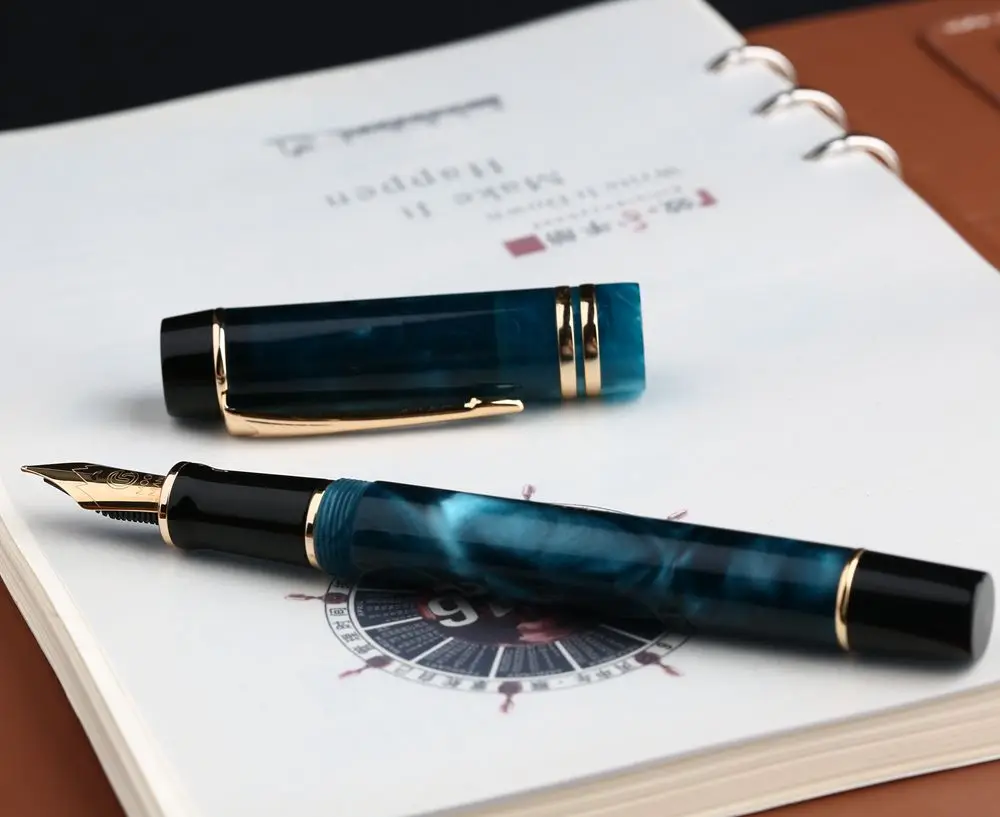 Moonman M600S акриловая смола перьевая ручка иридий F чернильная ручка NIB Оригинальная коробка