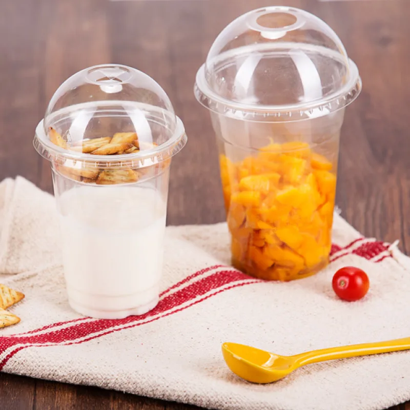 Прозрачные одноразовые пластиковые чашки для холодных напитков из ПЭТ 50 шт. 12