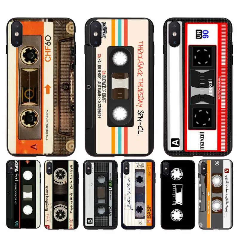 

mixtape vintage Magnetic tape Cassette audio tape Phone Case for iphone 11 Pro Max X XS MAX 6 6s 7 8 plus 5 5S 5SE XR SE2020