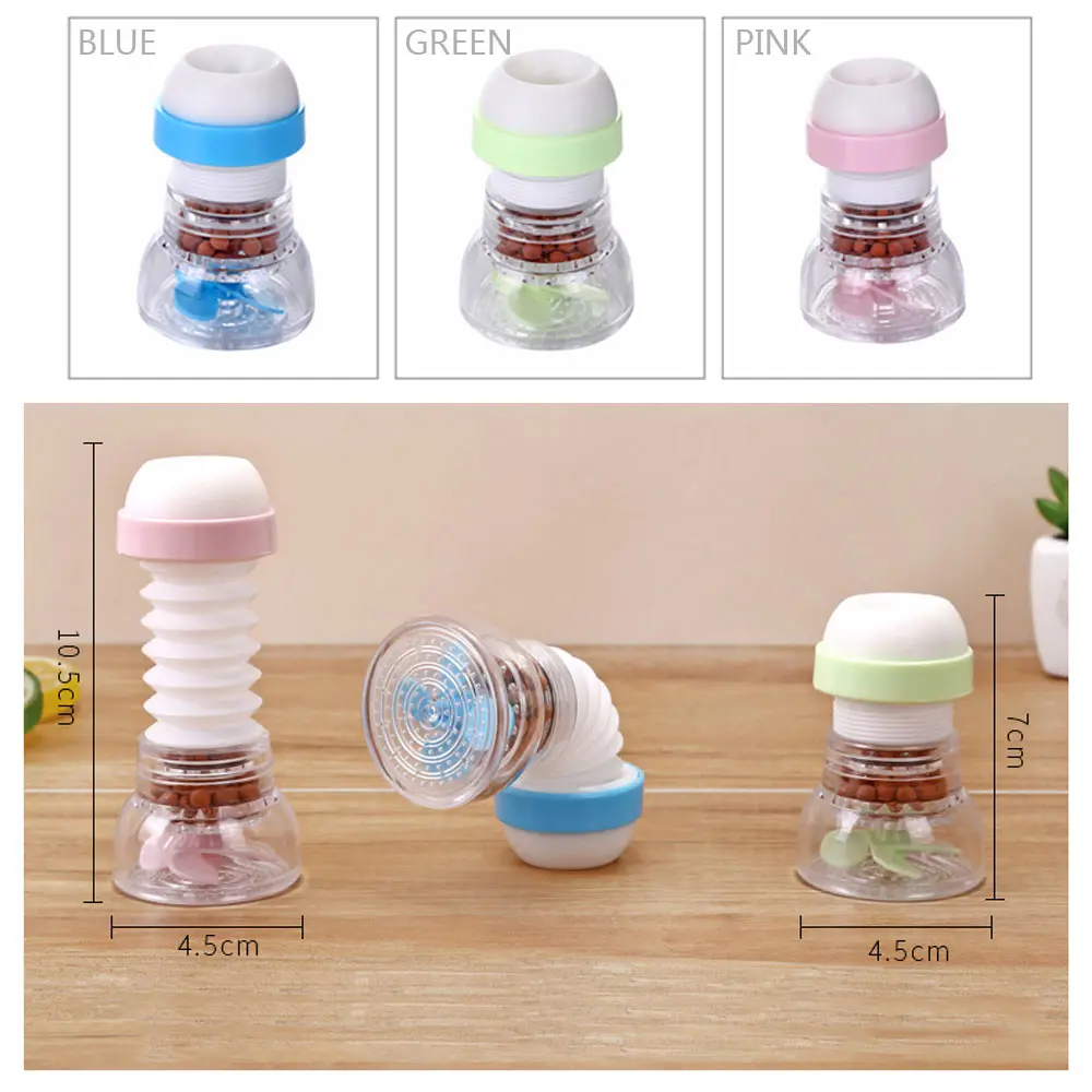 Поворотный кухонный кран сопло брызги воды пузырьковый душ фильтр для