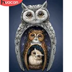 HUACAN 5D DIY Алмазная картина с совой, вышивка крестом животное Алмазная вышивка полная круглая квадратная Алмазная мозаика украшение для дома