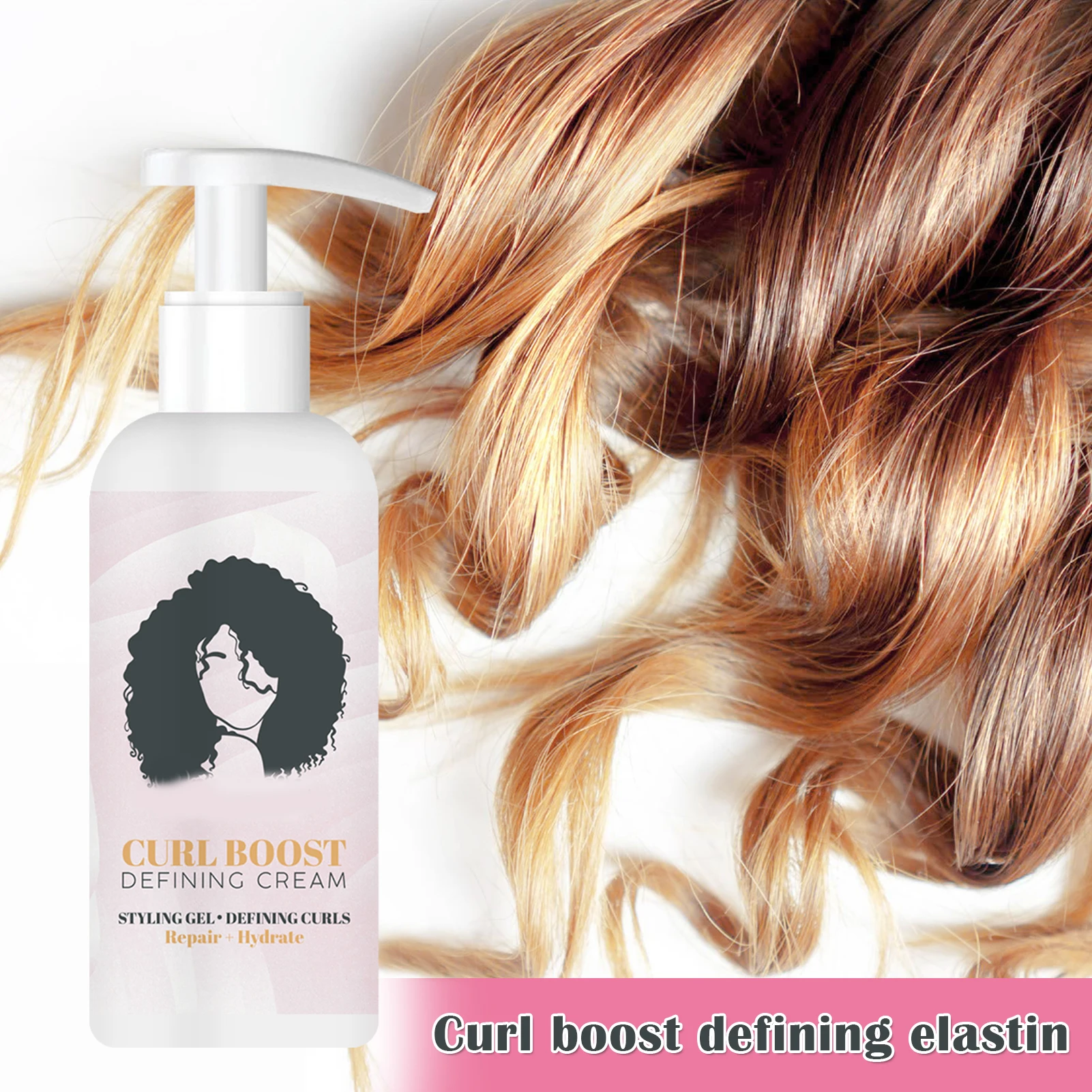 

Curl Defining Hair Cream With Aminos Acid Hair Frizz Control Shine For Wavy And Curly Multi In One Formula Skin Care -VL16