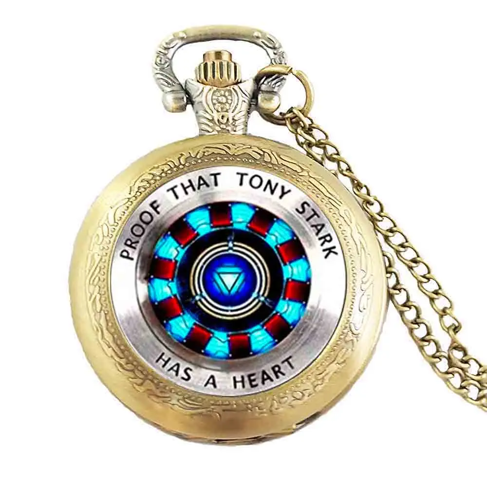 Карманные часы Железного человека в стиле стимпанк ожерелье 1 шт./лот