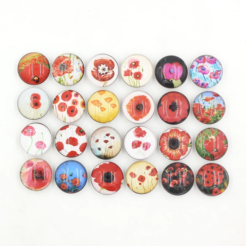 24 шт. сменные кнопки с кабошоном 18 мм|diy cabochon|jewelry diy18mm snaps |