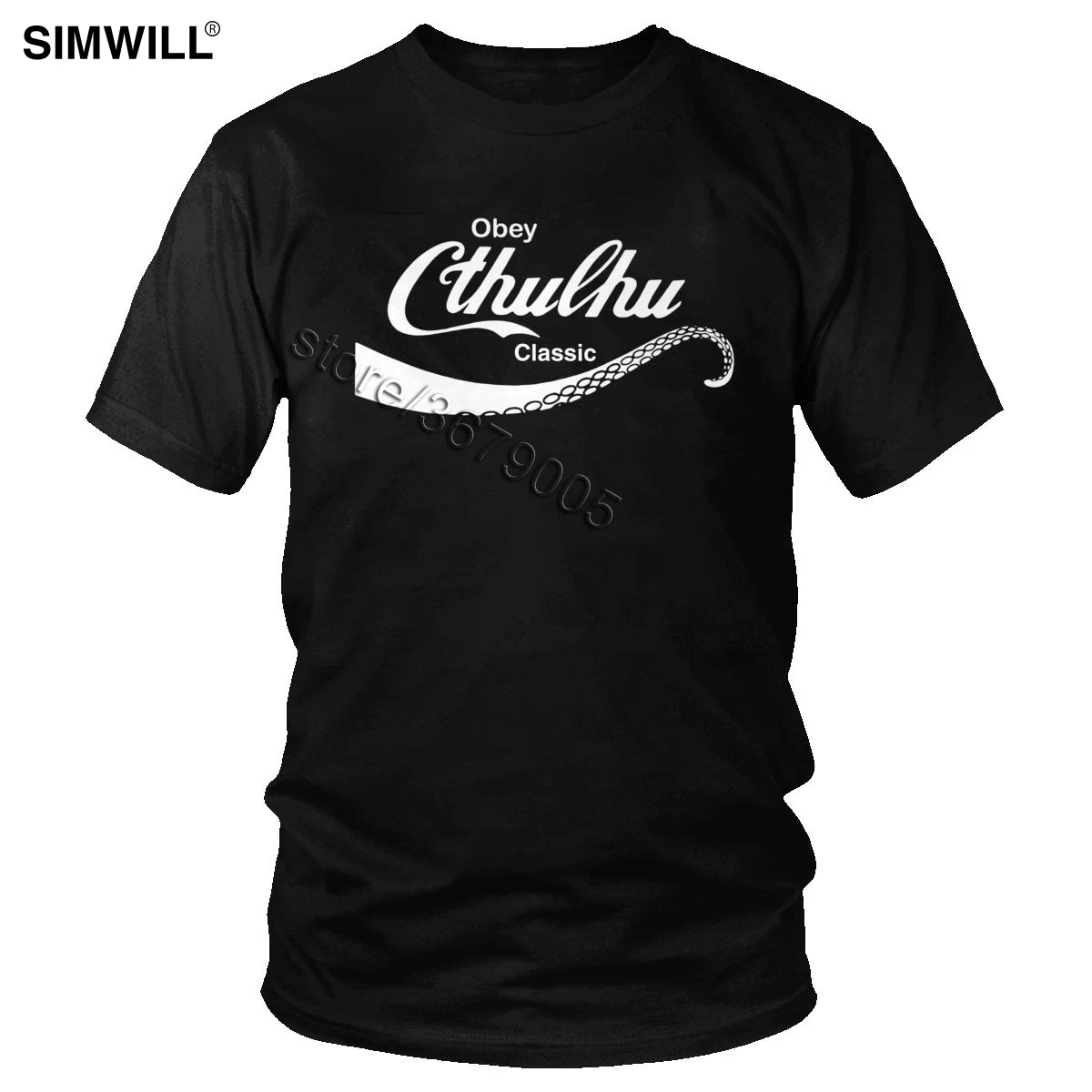 

Fashion Brand Call Of Cthulhu T Shirt Men Cotton Funny H.P. Lovecraft T-Shirt Classic Short Sleeve Streetwear Summer Tee Gift