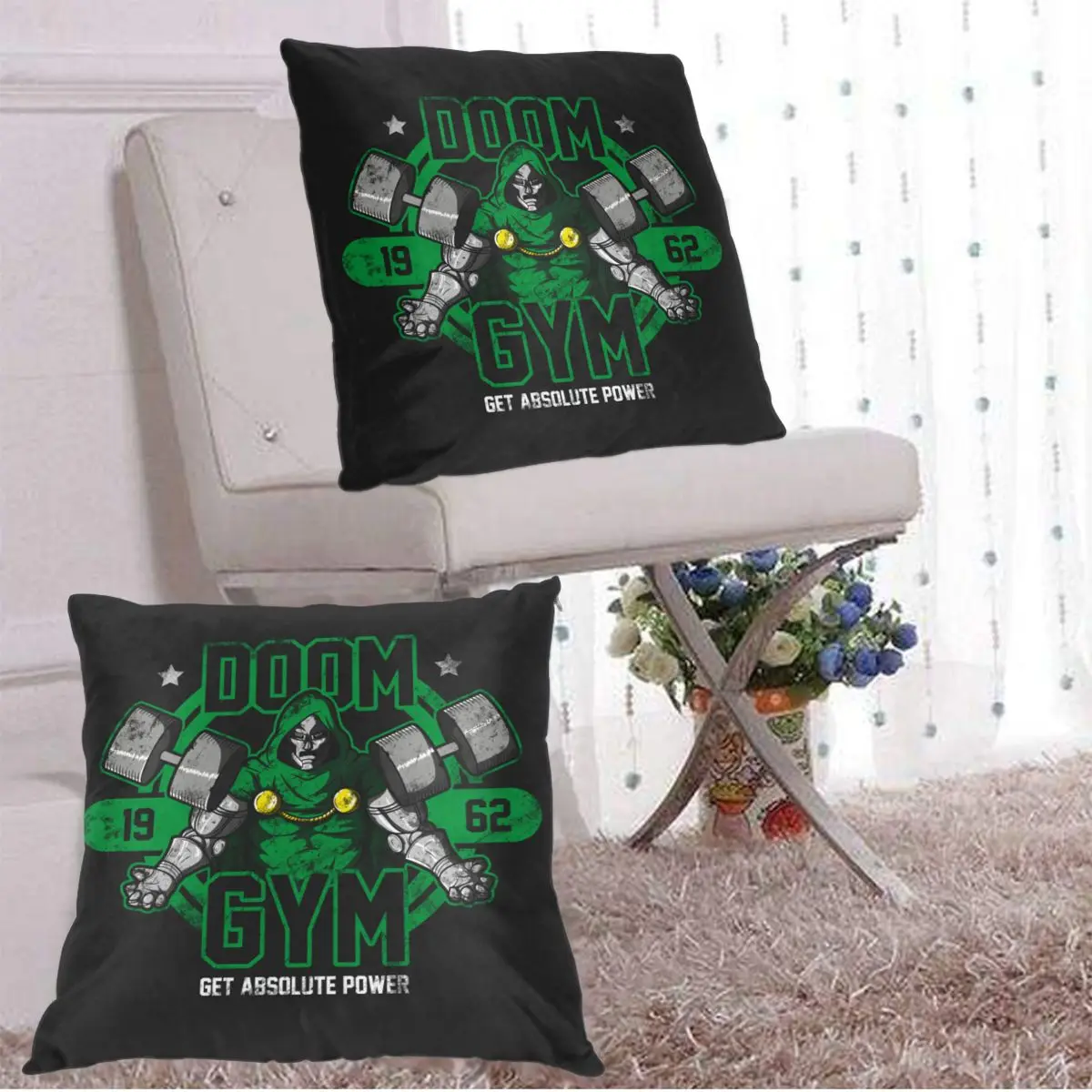 Чехол для подушки наволочка декоративная подушка тренажерного зала домашний