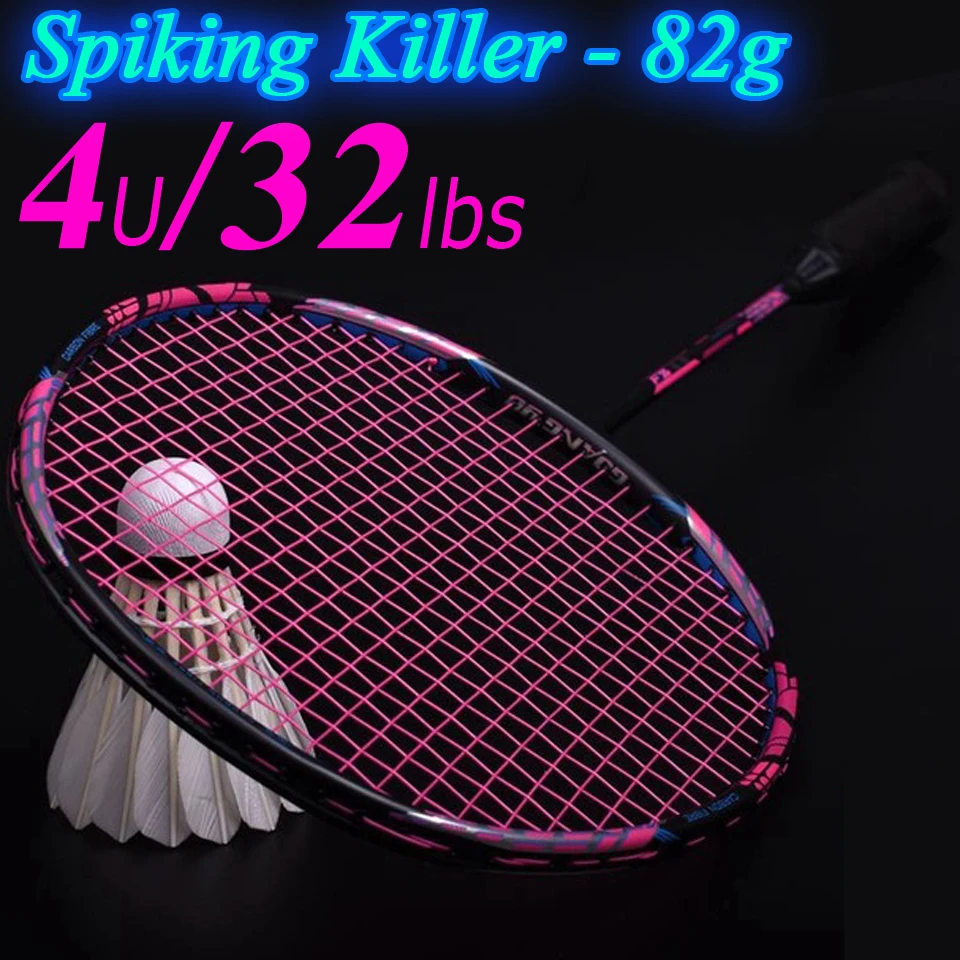 Профессиональная ракетка для бадминтона нападения из искусственного волокна