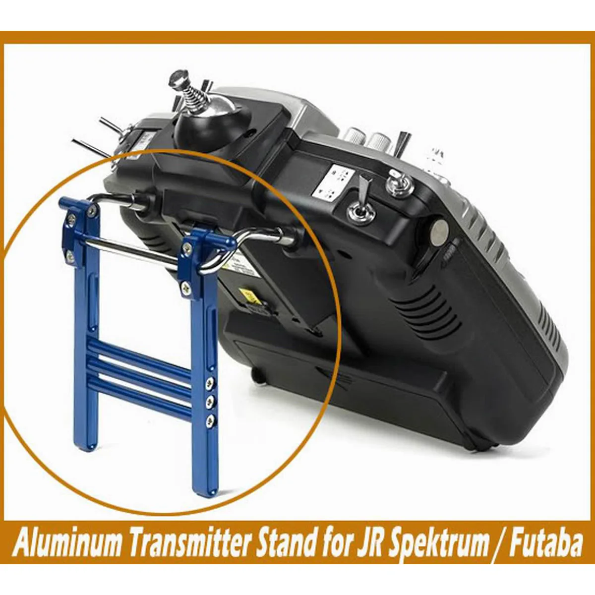 

1PC Aluminum Alloy TX Transmitter Bracket Stand Holder for Futaba 14SG JR DX6 FRSKY X7 X9D Remote Controller RC Drone