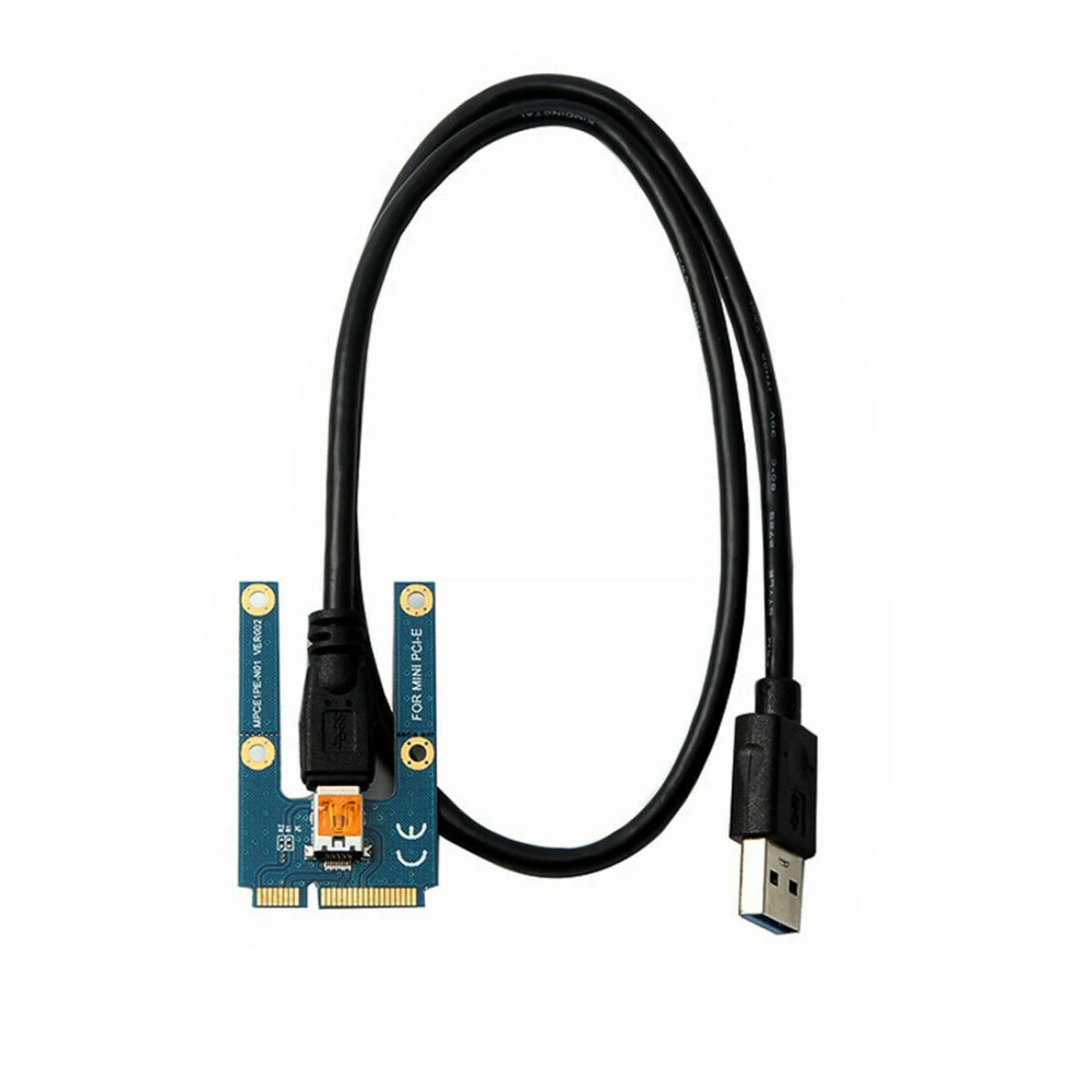 Mini PCI E к двойной карте адаптера PCIe 2 портам плата расширения переходника с кабелем