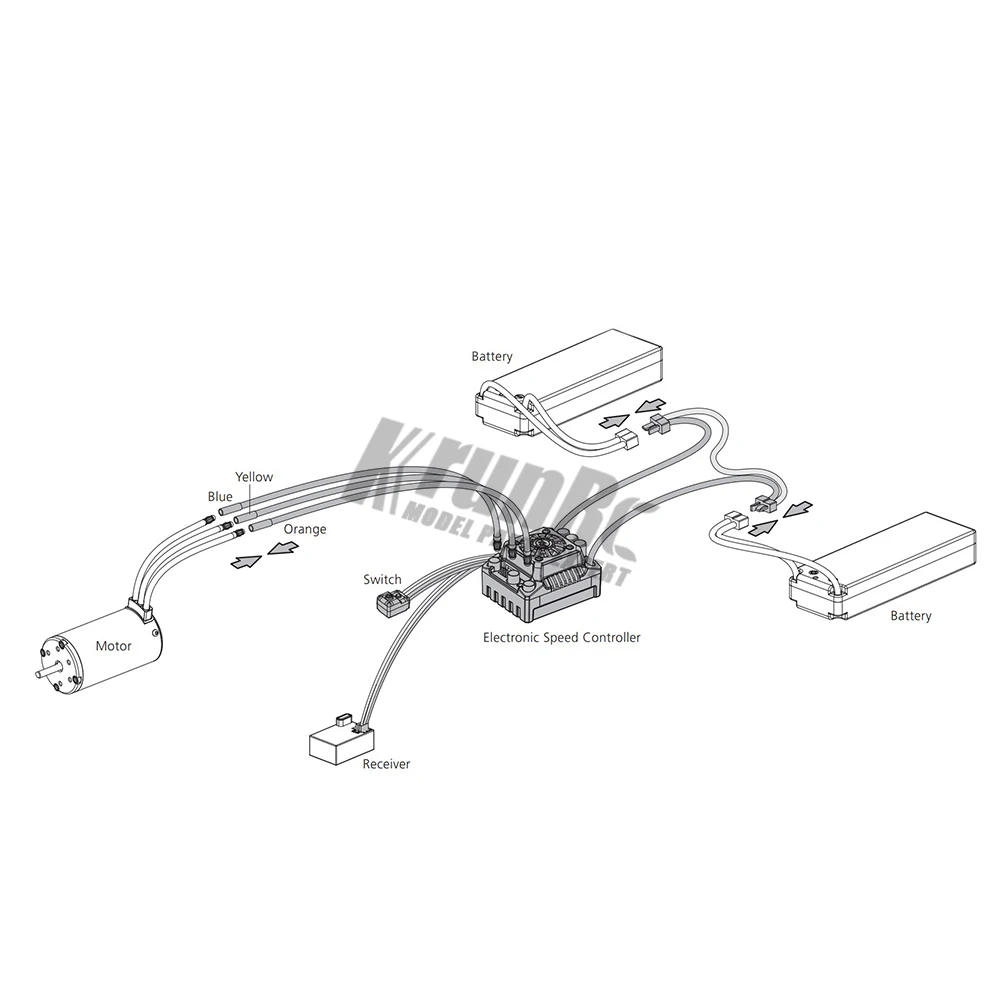 X team 3674 бесщеточный двигатель + EZRUN Max10 120A RTR ESC водонепроницаемый для 1/10 SCT грузовик