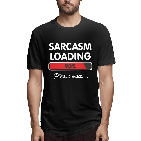 

New Mens Fashion Tops Personalized Graphic Sarcasm Loading Please Loading 90% Funny Printed Youthpopular Casual T-Shirt Short
