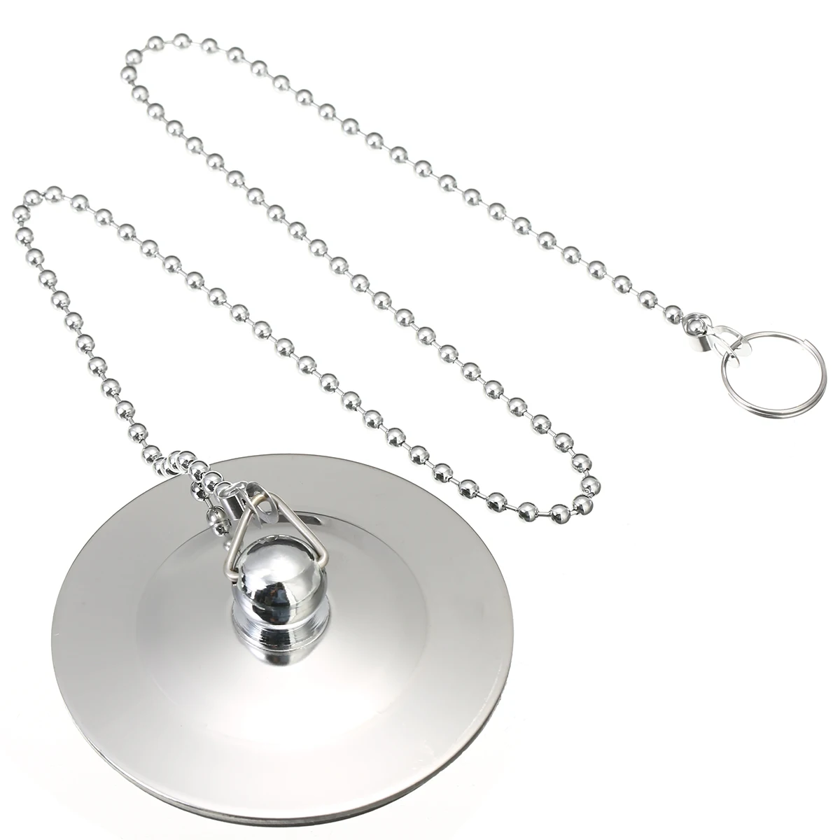 Mayitr хромированная пробка для слива стопор металлическая отходов с цепочкой