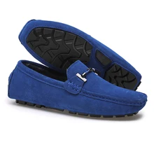 Brand Winter Hot Sell Moccasins Men Loafers High Quality Genuine Leather Shoes Men Flats Warm Plush Driving Shoes Big Size 38-47