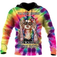 3d hoodies all over printed god rolled me hippie hoodie menwomen sweatshirt unisex spring casual pullover zipper dropshipping