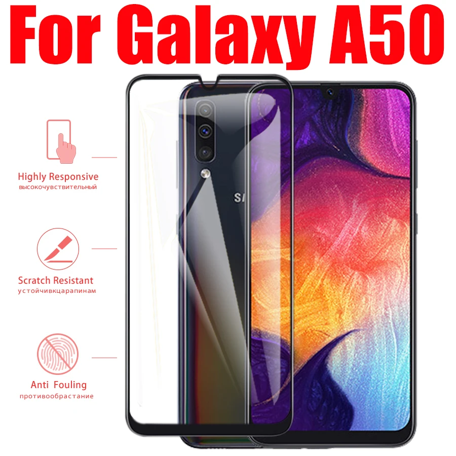 A50 закаленное стекло для samsung galaxy a 50 Защита экрана sum gaxaly 50a Защитная пленка защита