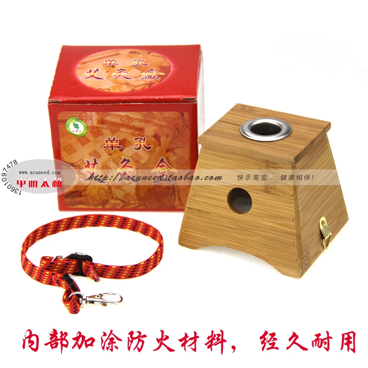 Бамбуковая коробка Moxa Roll Stick Box для лечения и стикер прижигание держатель Чехол (1