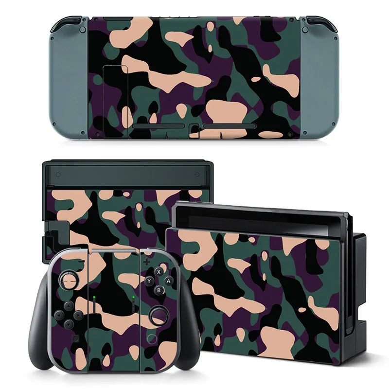 Камуфляжный дизайн для консолей переключателей и наклеек контроллера Виниловая