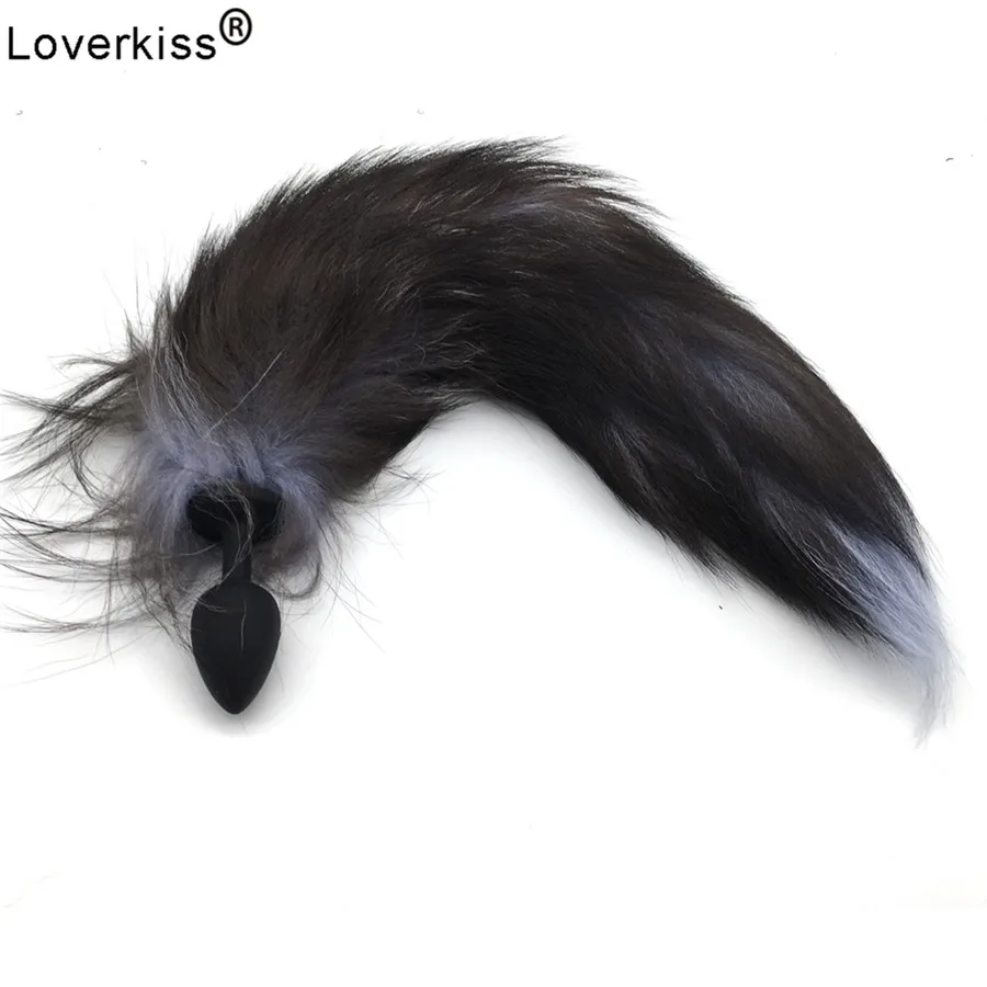 Силиконовая Анальная пробка хвост женский анальный фаллоимитатор сексуальный